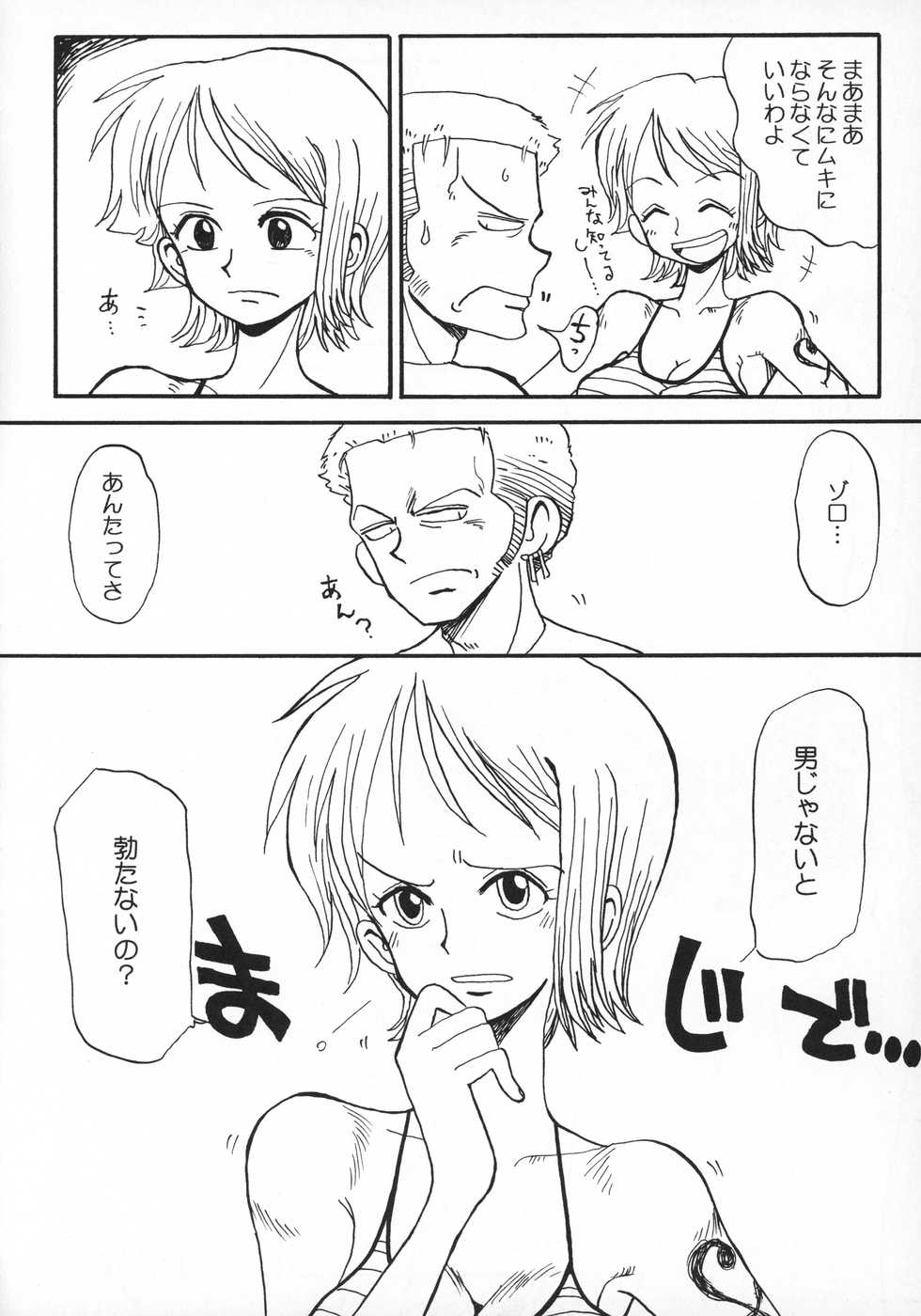 (C62) [Cha Cha Cha Brothers, Rupinasu Touzokudan (Yokoyama Chicha)] Naminami Zorozoro (One Piece) - Page 9