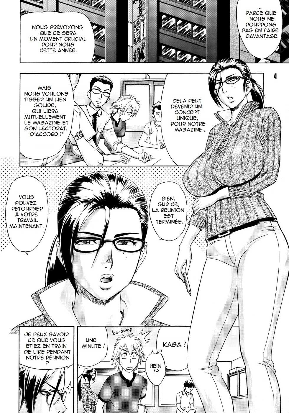 [Tatsunami Youtoku, Yamasaki Masato] Bijin Henshuuchou no Himitsu | Beautiful Editor in Chief [French] [Anatoh] - Page 8