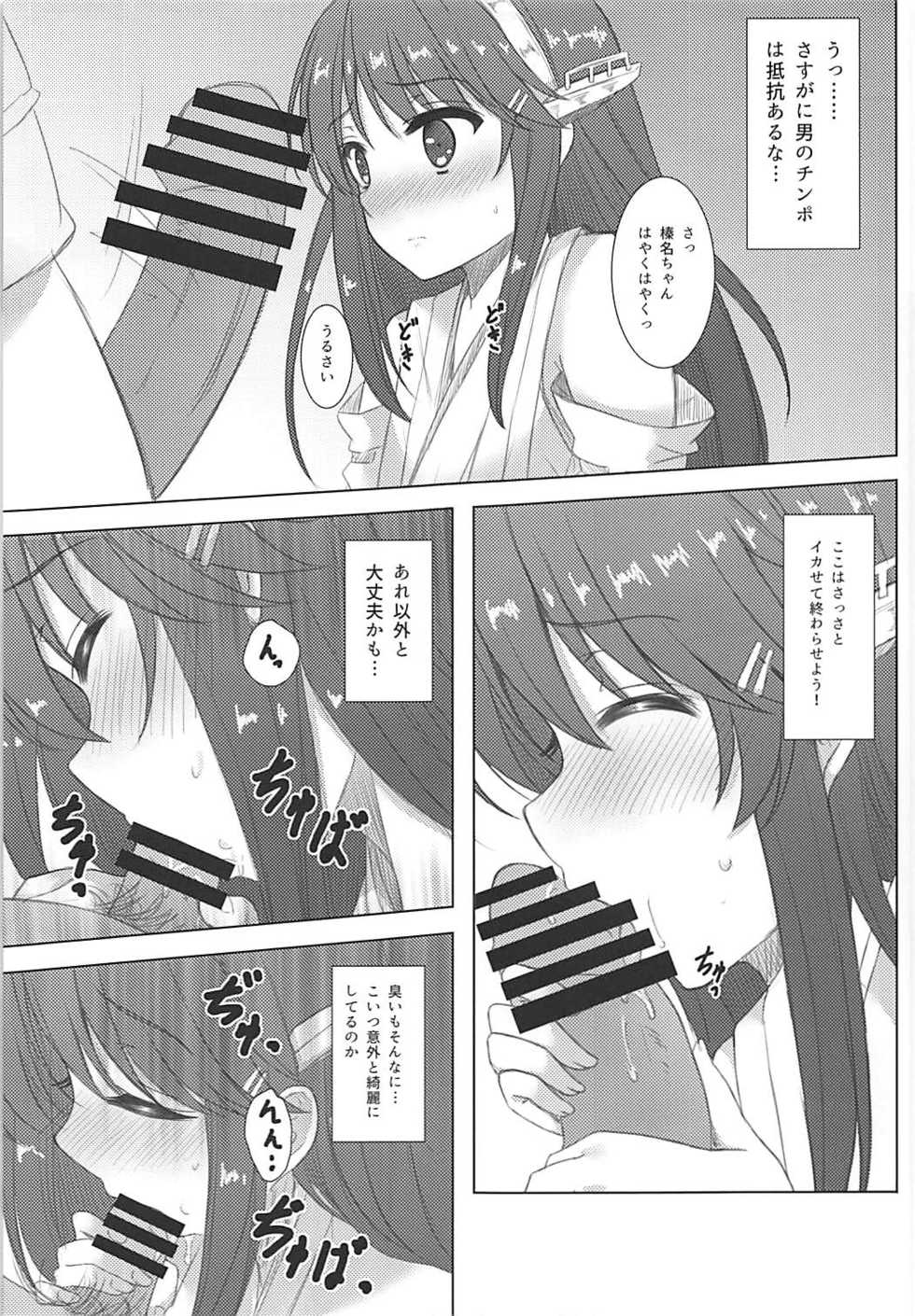 (C91) [Aki no Yonaga ni Yoiyami ni (Nagatsuki Rio)] Haruna-kun Celebration (Kantai Collection -KanColle-) - Page 8