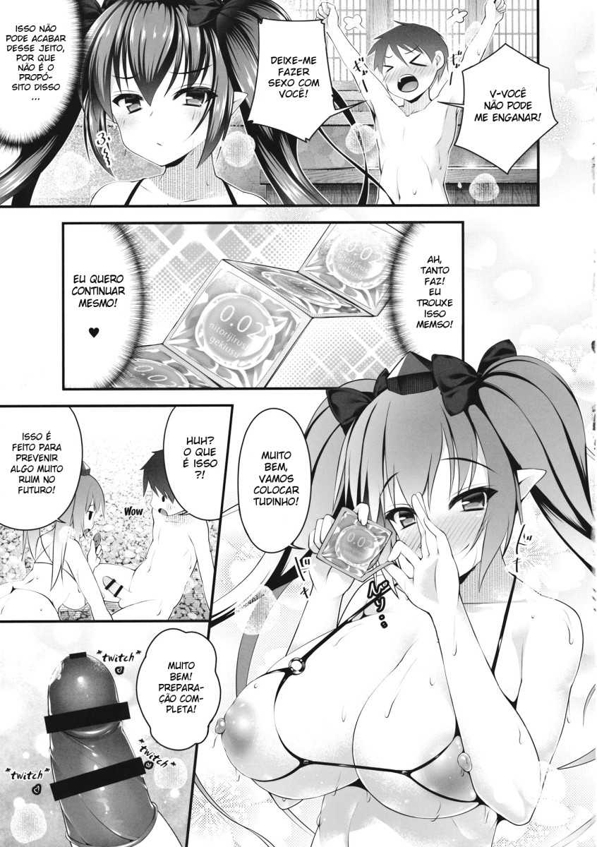 (C90) [Nyankoromochimochi (Kotoba Ai)] Hatate Onee-chan ga Shite ageru (Touhou Project) [Portuguese-BR] [DiegoVPR] - Page 12