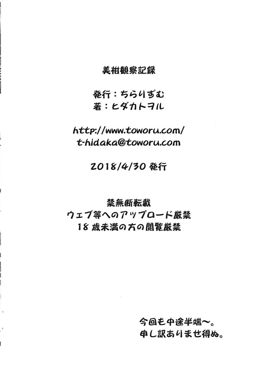 (COMIC1☆13) [Chi-Ra-Rhyzhm (Hidaka Toworu)] Mikan Kansatsu Kiroku (To LOVE-Ru) - Page 10