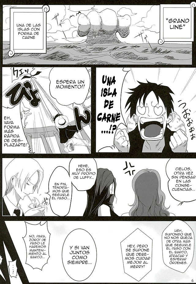 (C89) [Kairanban (Emine Kendama)] Nami Land to Issho (One Piece) [Spanish] [Biblioteca Hentai] - Page 4