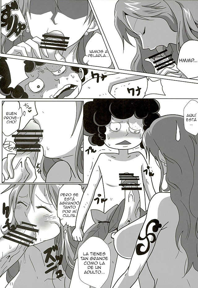 (C89) [Kairanban (Emine Kendama)] Nami Land to Issho (One Piece) [Spanish] [Biblioteca Hentai] - Page 9