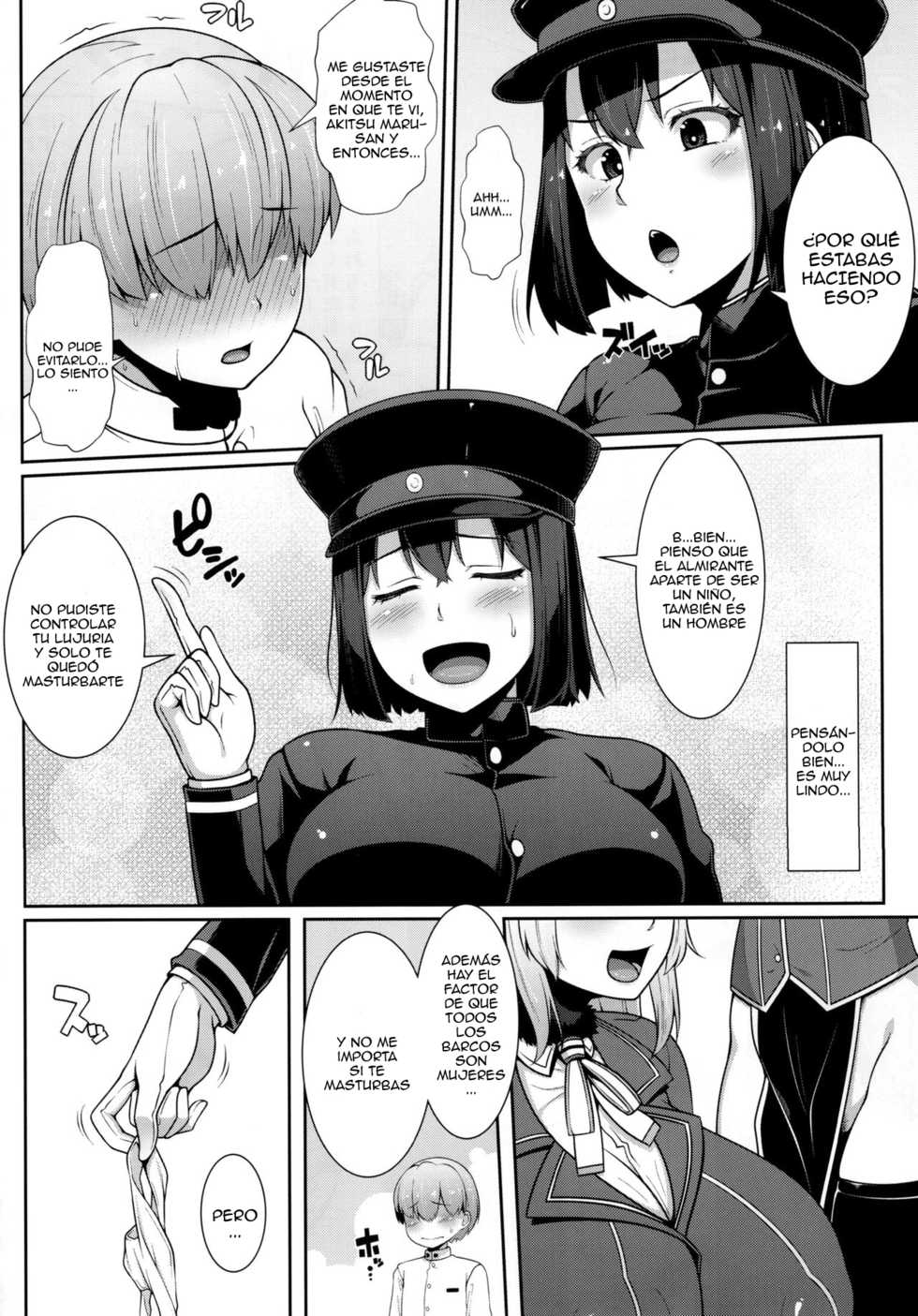 (C88) [Banana Koubou (Ao Banana)] Akitsu Maru wa Ketsuana Gurui Onee-chan (Kantai Collection -KanColle-) [Spanish] [Lanerte] - Page 8