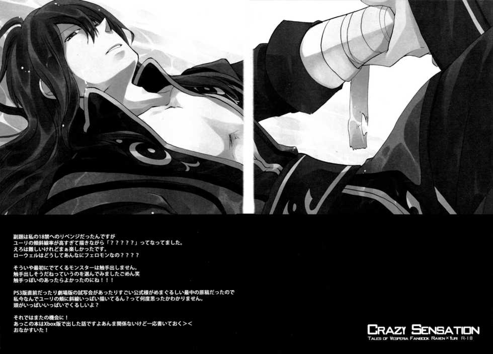 [Yukeyuke Ryuseigo (Yogura Yukiya)] Crazy Sensation (Tales of Vesperia) [English] [Something-or-Other] - Page 23
