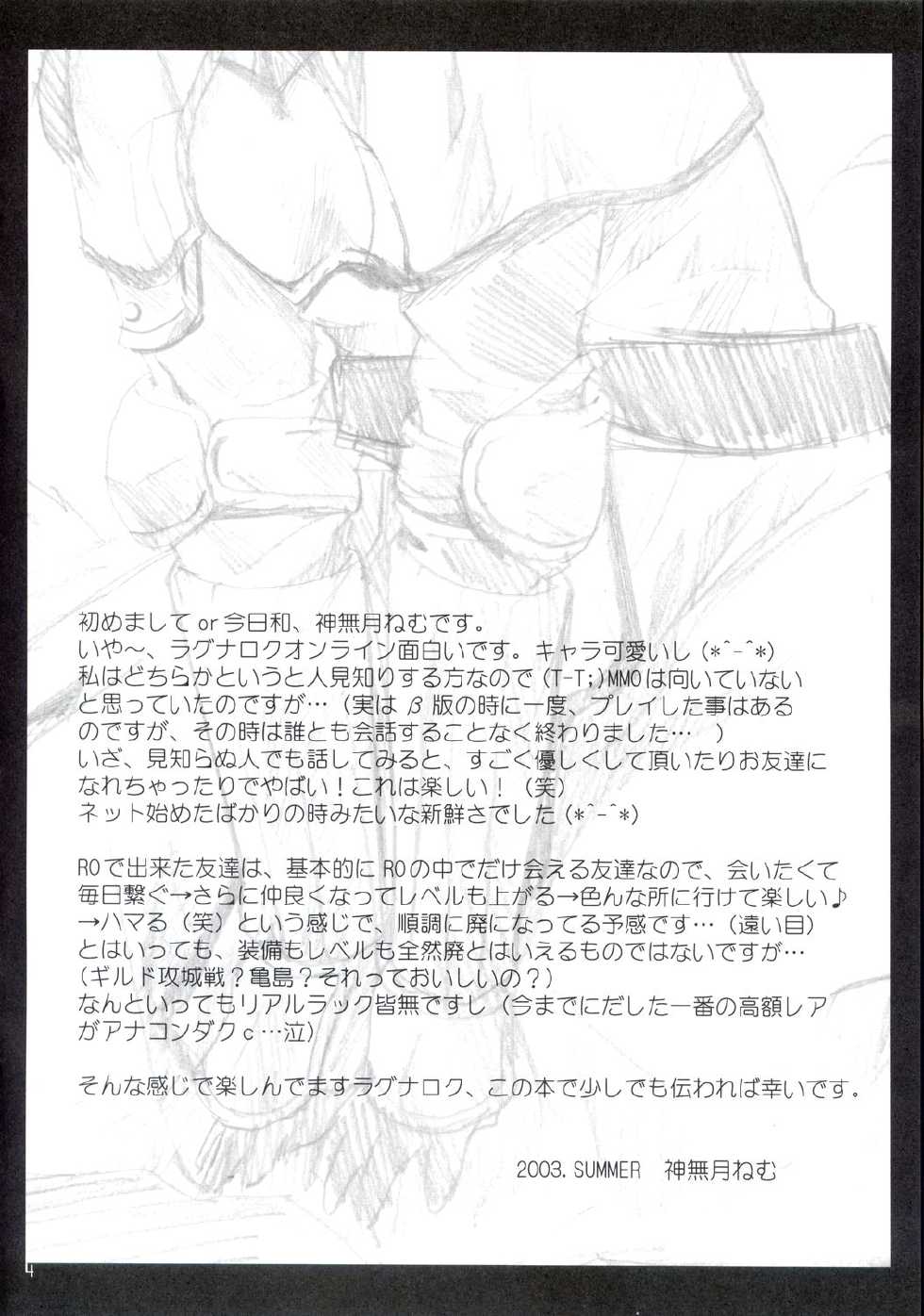 (C64) [A.L.C (Kannazuki Nem)] HAJI-RAG (Ragnarok Online) - Page 3