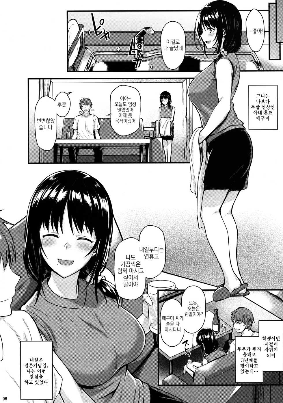 (COMIC1☆13) [Tonpuuratei (Saemon)] Megumi-san to Kozukuri Ecchi | 메구미 씨하고 아이만들기 섹스 [Korean] - Page 5
