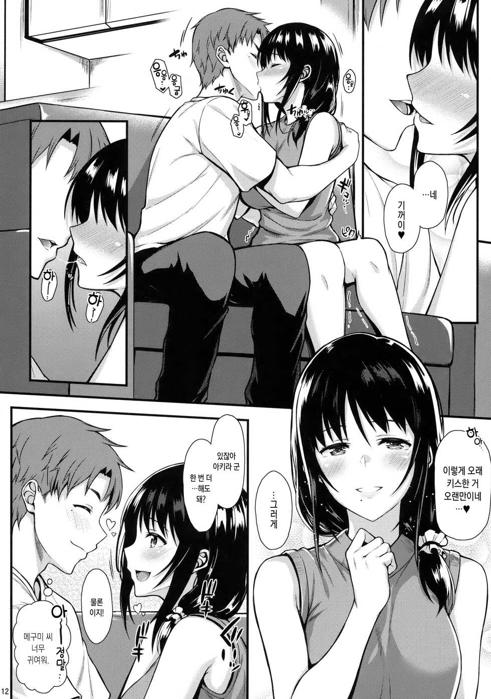 (COMIC1☆13) [Tonpuuratei (Saemon)] Megumi-san to Kozukuri Ecchi | 메구미 씨와 아이 만들기 섹스 [Korean] - Page 11