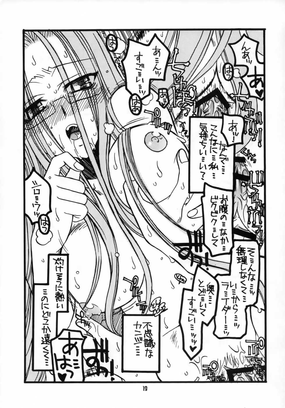 (C66) [Squall (Takano Uaka)] Sakura-chan to Rider-san Chotto Erogimi Hon (Fate/stay night) - Page 18