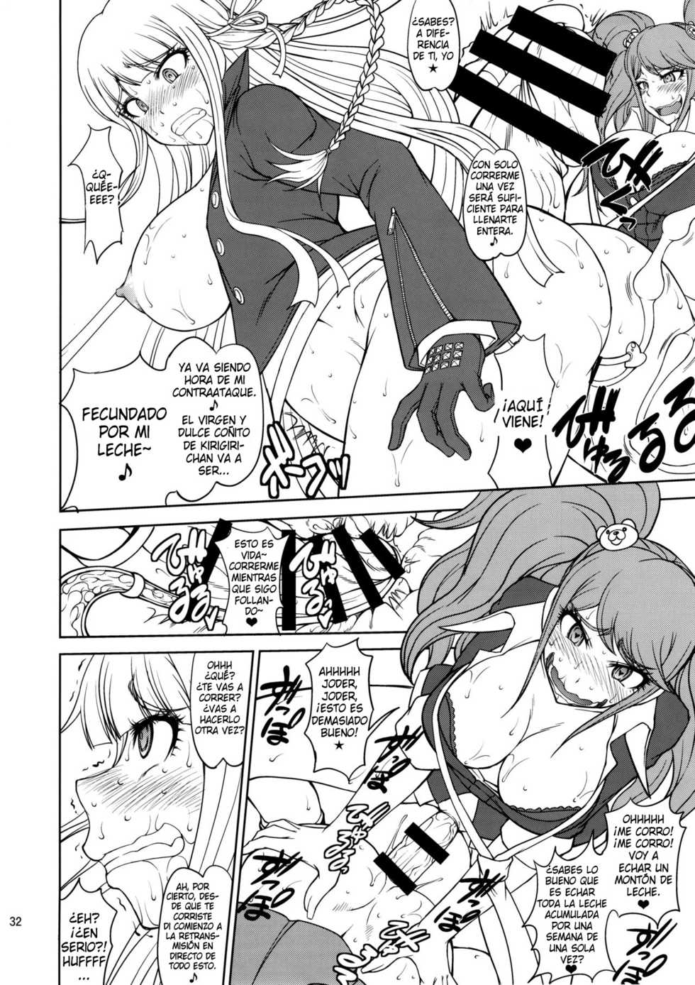 (C90) [Majimadou (Matou)] Zettai Zetsubou Chou Zecchou Gakkyuu-kai + Paper (Danganronpa) [Spanish] [Thrommer] - Page 31