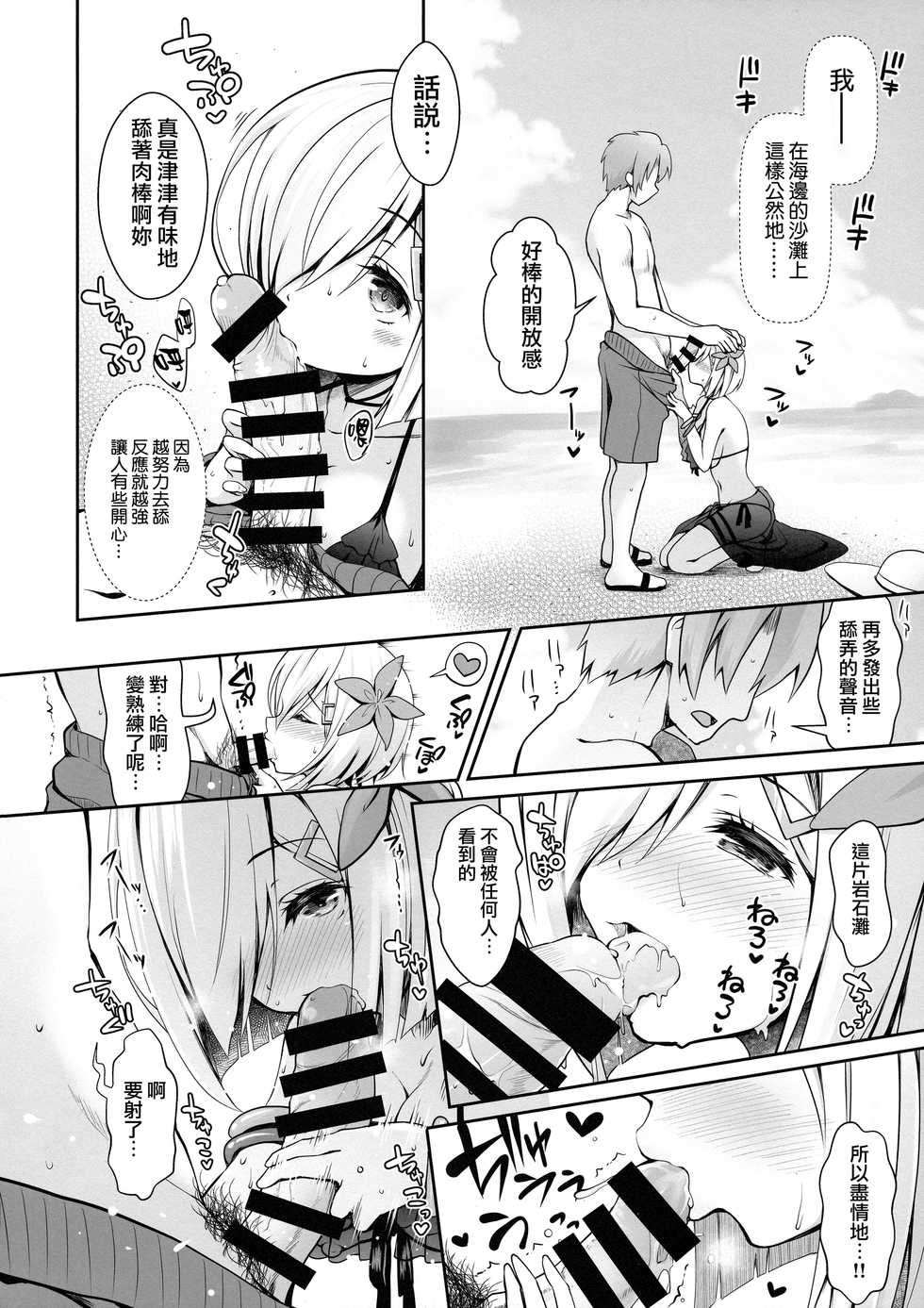 (COMIC1☆13) [SSB (Maririn)] Tennen Kamichichi Shirouto Cosplayer Nangoku Ritou Mizugi Loca Satsuei (Kantai Collection -KanColle-) [Chinese] [無邪気漢化組] - Page 14