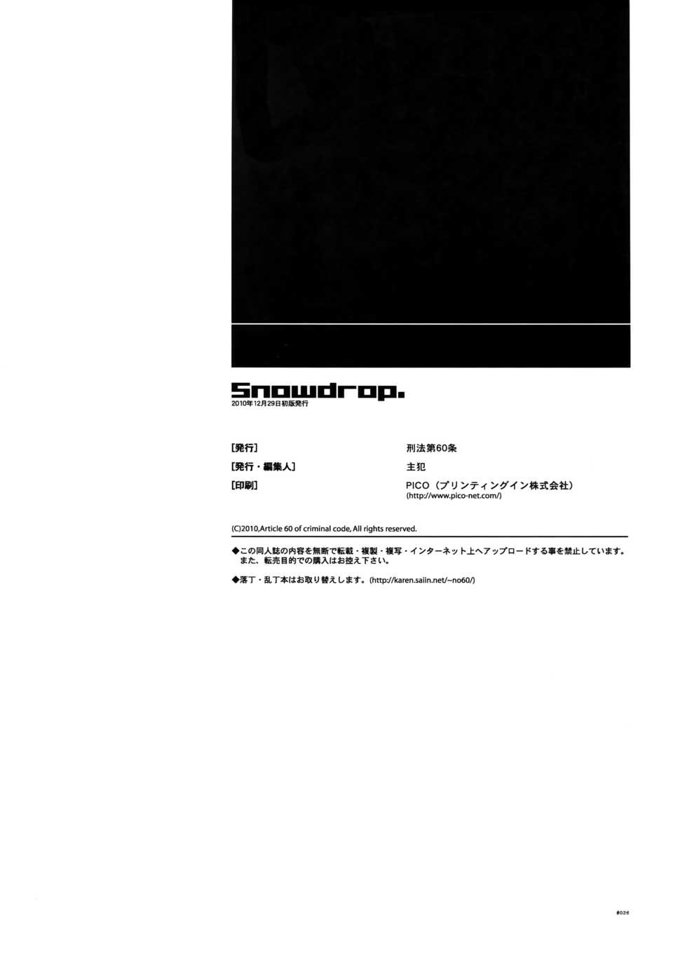 (C79) [Article 60 of Criminal Code (Shuhan)] Snowdrop. (Skies of Arcadia) - Page 25