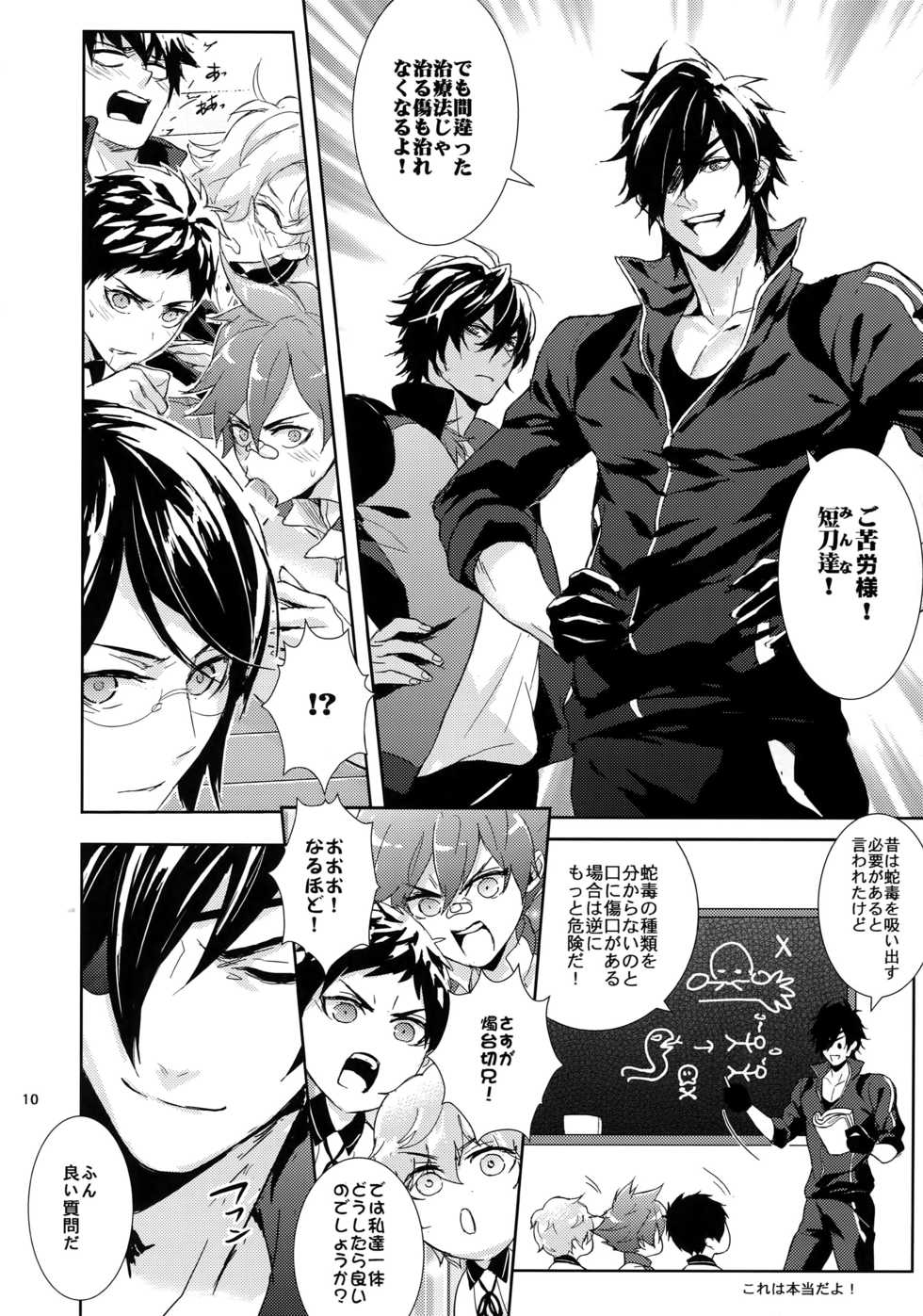 (C88) [Fuerzabruta (ZawarC)] TOKKUN! TOKKUN! (Touken Ranbu) - Page 9