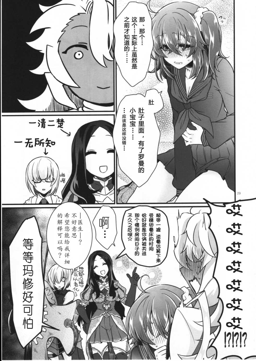 (SUPERKansai23) [Kagirinaku Ai. (Aoi)] Doutei o Sutenai to Derarenai Heya ni Tojikomeraretara Happy End ni Natta Hanashi (Fate/Grand Order) [Chinese][小心剧透个人汉化] - Page 31