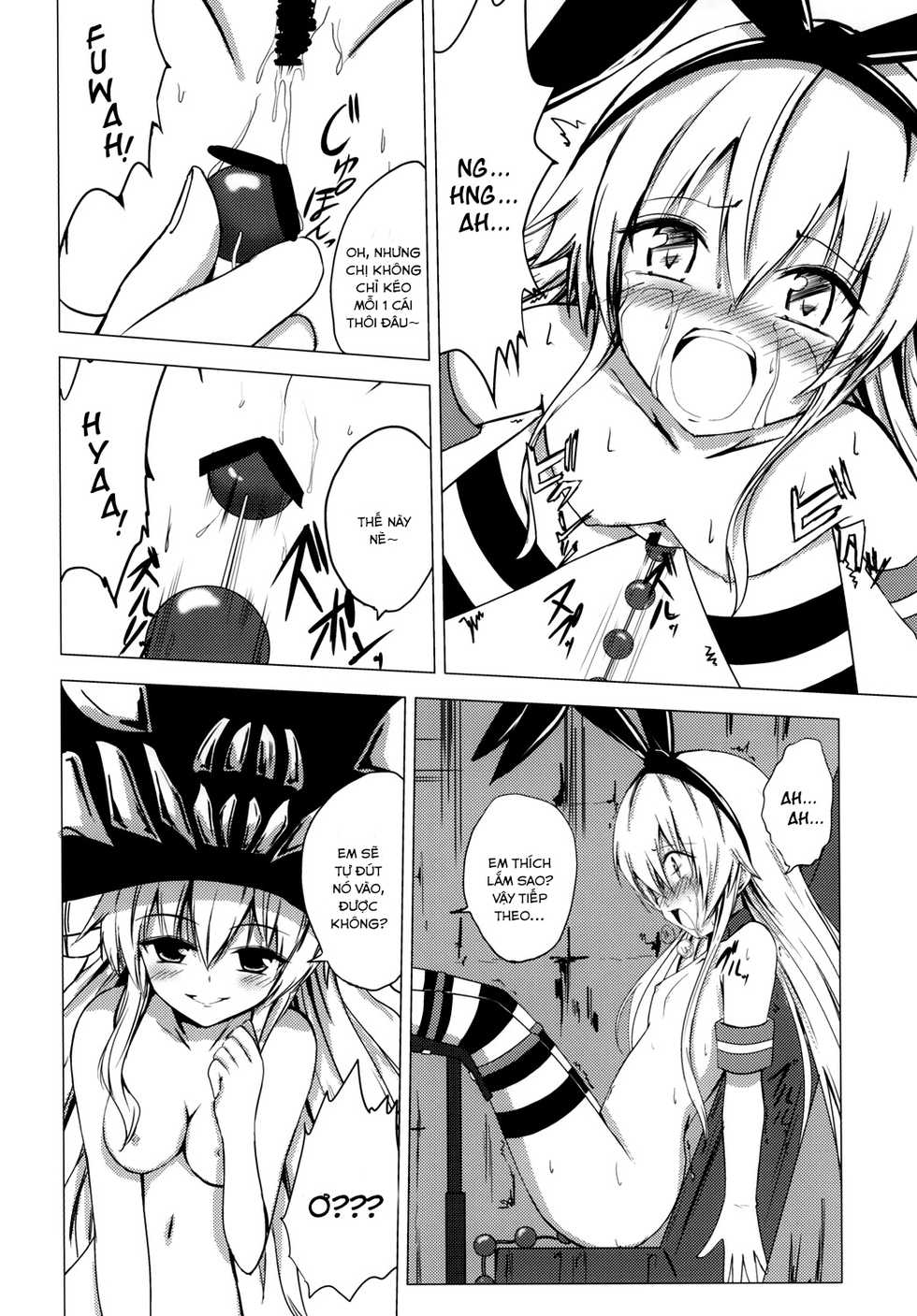 [Aiirosakura (Aikawa Ryou)] Kuubo Wo-Kyuu-chan no Shimakaze Yuri Dorei Choukyou ~Anal Kaihatsu Hen~ (Kantai Collection -KanColle-) [Vietnamese Tiếng Việt] [Góc Hentai] [Digital] - Page 11