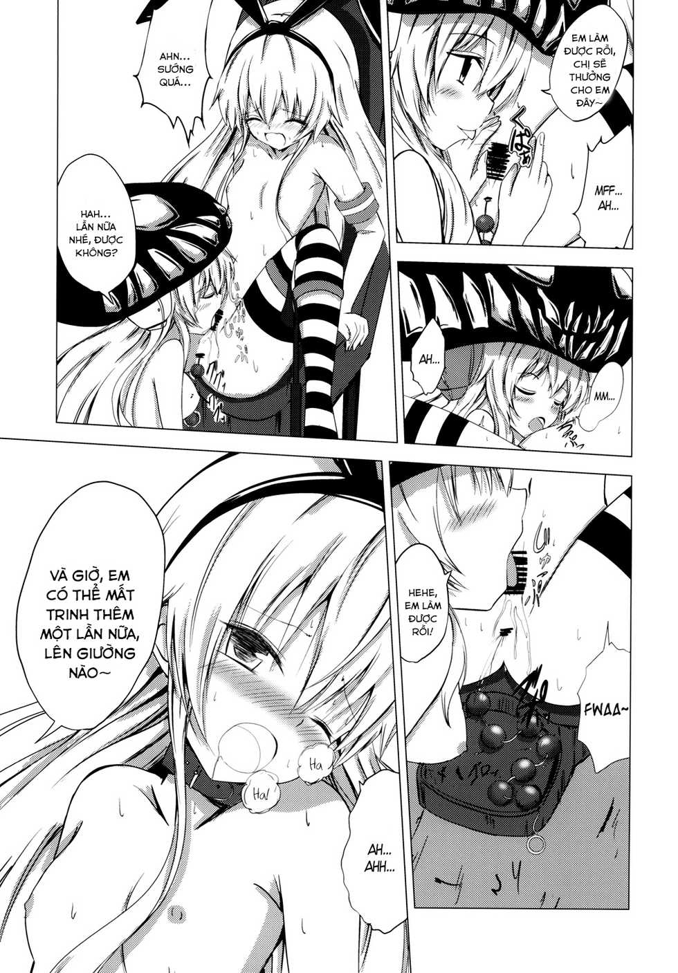 [Aiirosakura (Aikawa Ryou)] Kuubo Wo-Kyuu-chan no Shimakaze Yuri Dorei Choukyou ~Anal Kaihatsu Hen~ (Kantai Collection -KanColle-) [Vietnamese Tiếng Việt] [Góc Hentai] [Digital] - Page 14