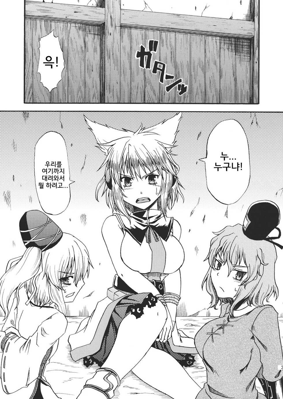 (C81) [Kurogane (Kuon Co.)] Gouzoku Rape | 호족 예부 (Touhou Project) [Korean] - Page 3