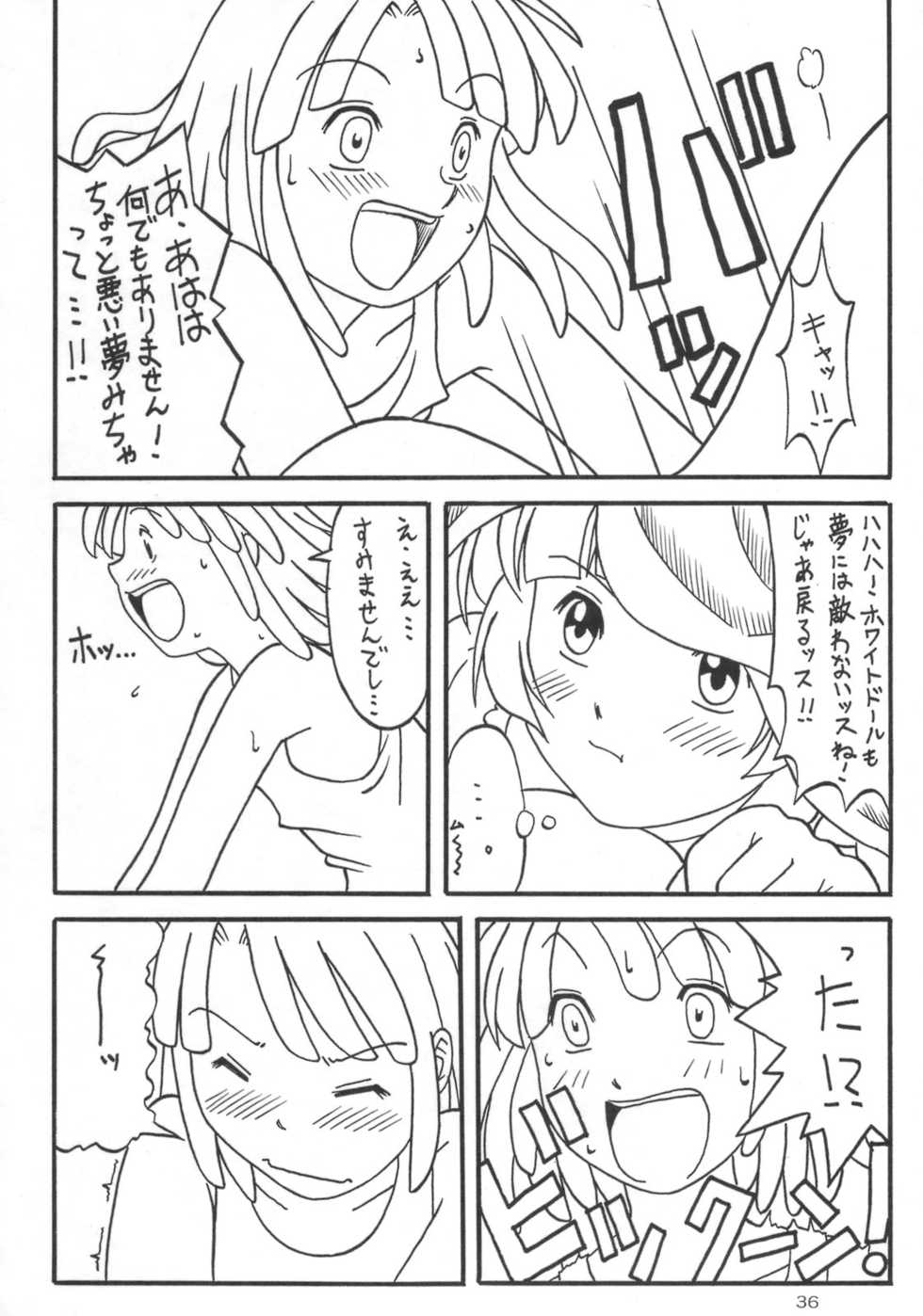 (C64) [AKKAN-Bi PROJECT (Yanagi Hirohiko)] OVER GAME (Overman King Gainer, Turn A Gundam) - Page 35