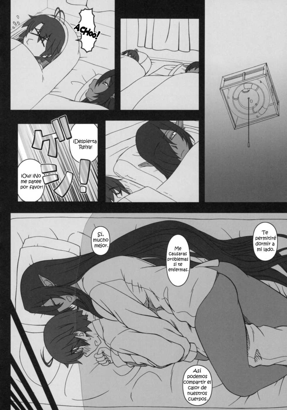 (C93) [Gachinko Shobou (Kobanya Koban)] Kuro no Joou no Isekai Seikatsu (Kuroinu ~Kedakaki Seijo wa Hakudaku ni Somaru~) [Spanish] {Kurotao} - Page 10