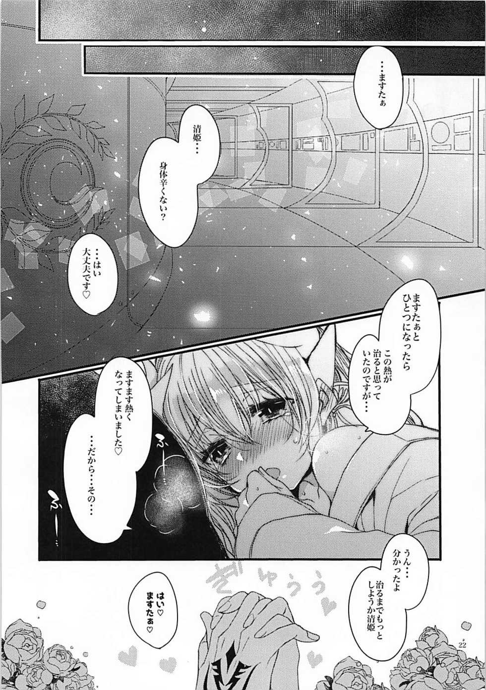 (COMIC1☆13) [Mamedaifukuya (Mameko)] Omoeba Tokeru Netsu (Fate/Grand Order) - Page 21