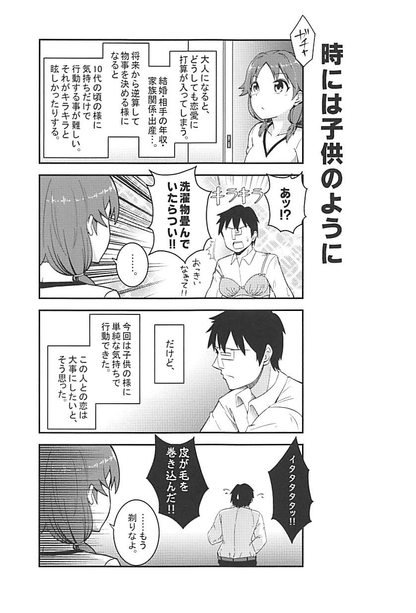 (C86) [Buranko Shinshi (Shirai Samoedo)] Live together!! with Sanae (THE IDOLM@STER CINDERELLA GIRLS) - Page 14