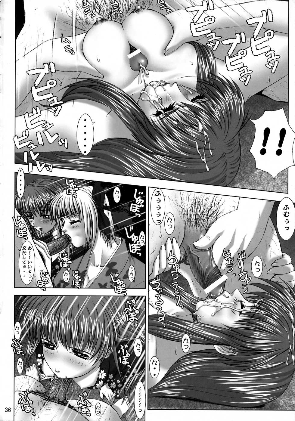 (C64) [Frapper Spirits (Hitsuki)] Oshaburi Gakuen PinSalo-ka 3 (Dead or Alive) - Page 35