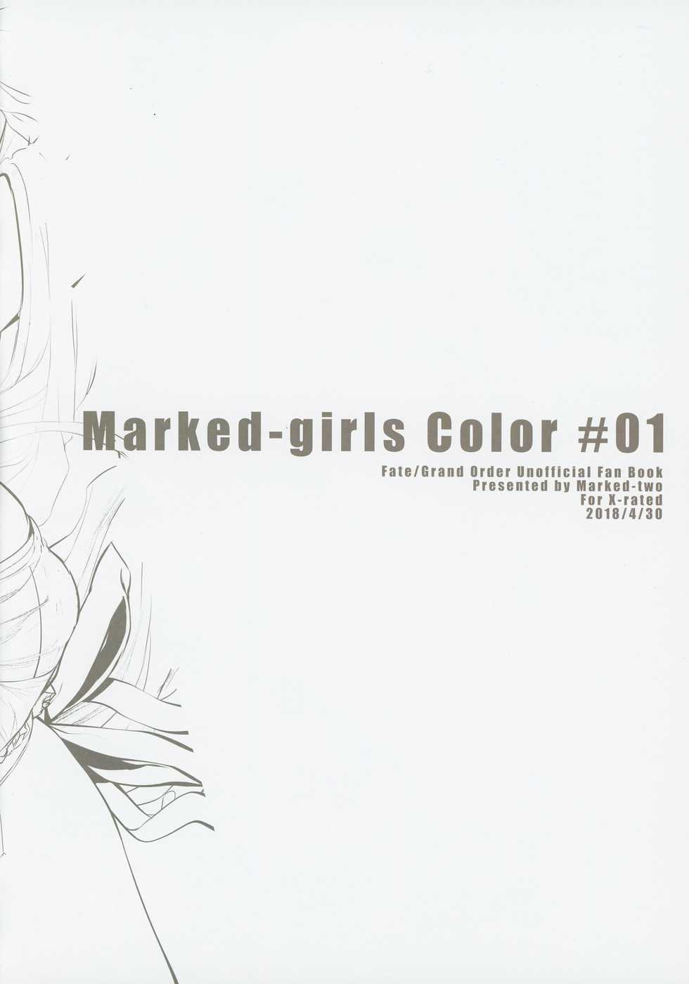(COMIC1☆13) [Marked-two (Suga Hideo)] Marked Girls Color #01 Full Color Ban + Monochro Ban Set (Fate/Grand Order) - Page 2