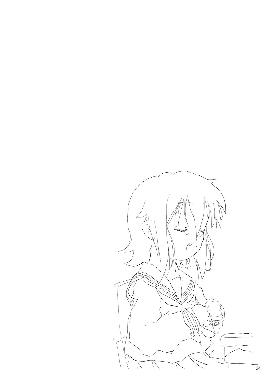 (Puniket 21) [Ruruna & Nimunimu, KuruMilk (Childa, Oinu Kenta, Passkey)] Daisuki, Misao (Lucky Star) - Page 34