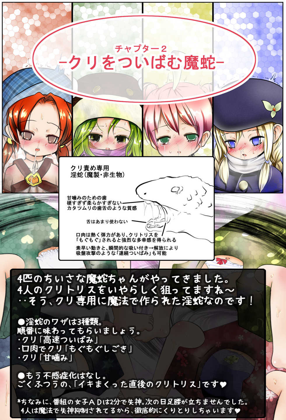 [Mitsuami Mobius (Midoriko)] ClitoriSurvival! ~Madoushiki Inkaku Kougeki ni yoru Ohanabatake Taikyuu Race~ - Page 17