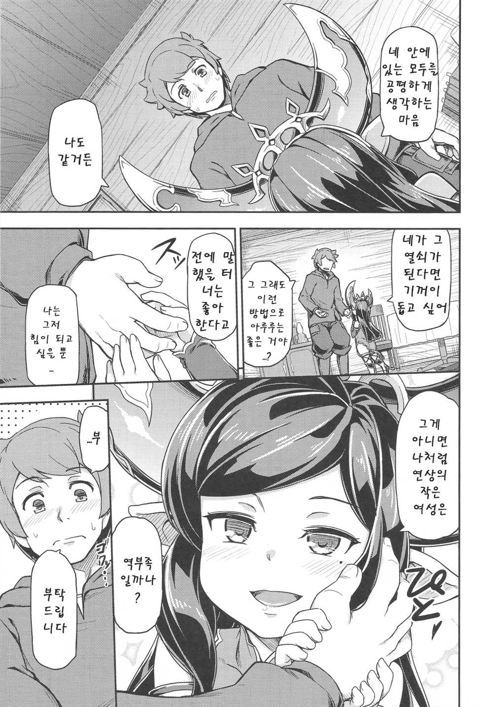 (C91) [SECREDER (Jingai Modoki)] Atarashii Fate Episode ga Arimasu! 2 (Granblue Fantasy) [Korean] - Page 6