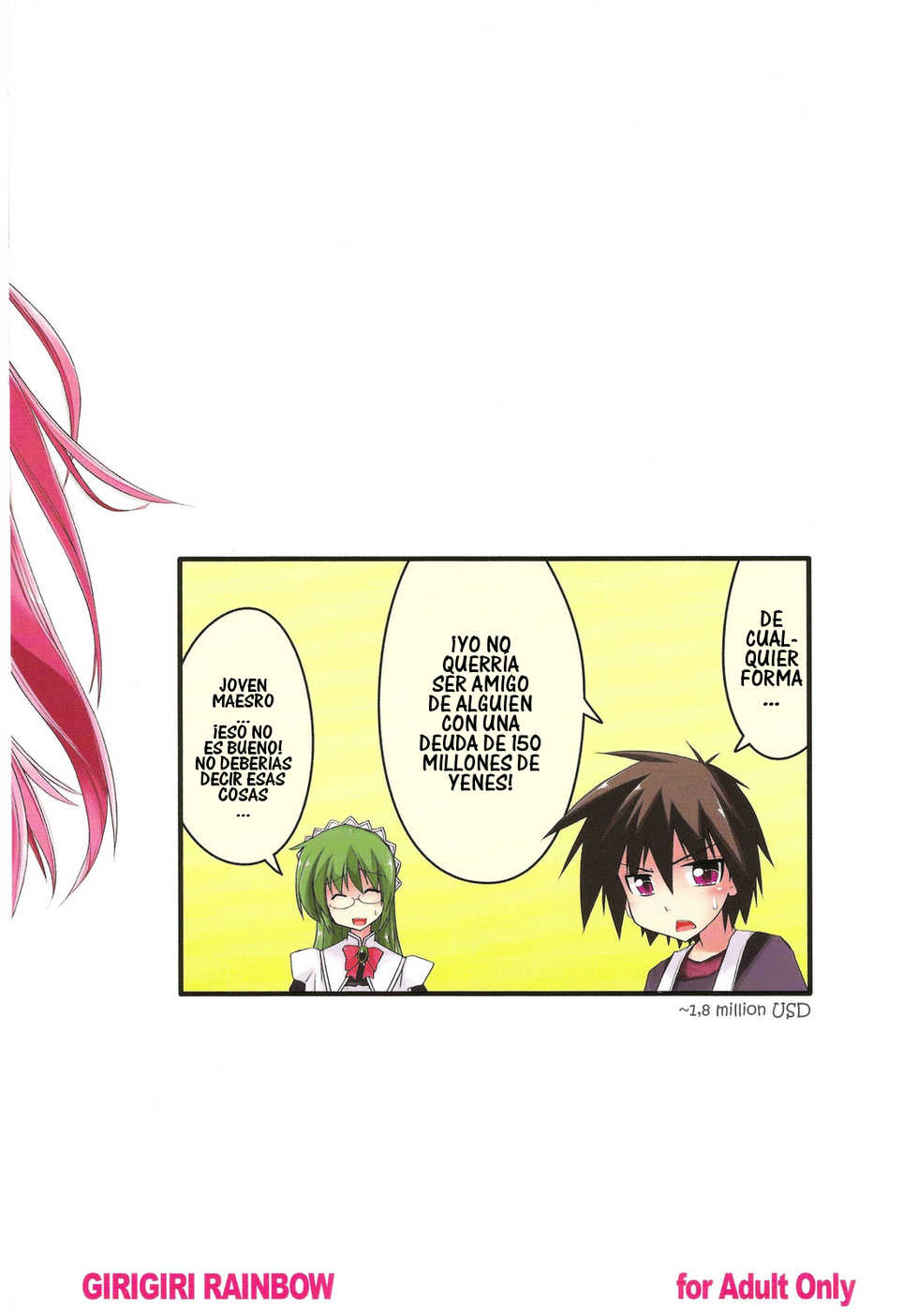 (C79) [Girigiri Nijiiro (Kamino Ryu-ya)] Shitsuji wa Tomodachi ga Sukunai + Omakebon (Hayate no Gotoku!) [Spanish] - Page 36