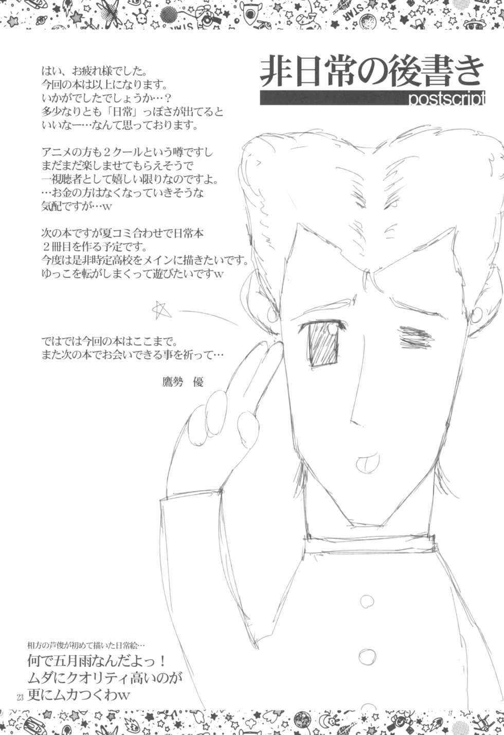 (Puniket 23) [Studio Rakkyou (Takase Yuu)] Nichijou no Nichijou wa Hinichijou (Nichijou) - Page 23