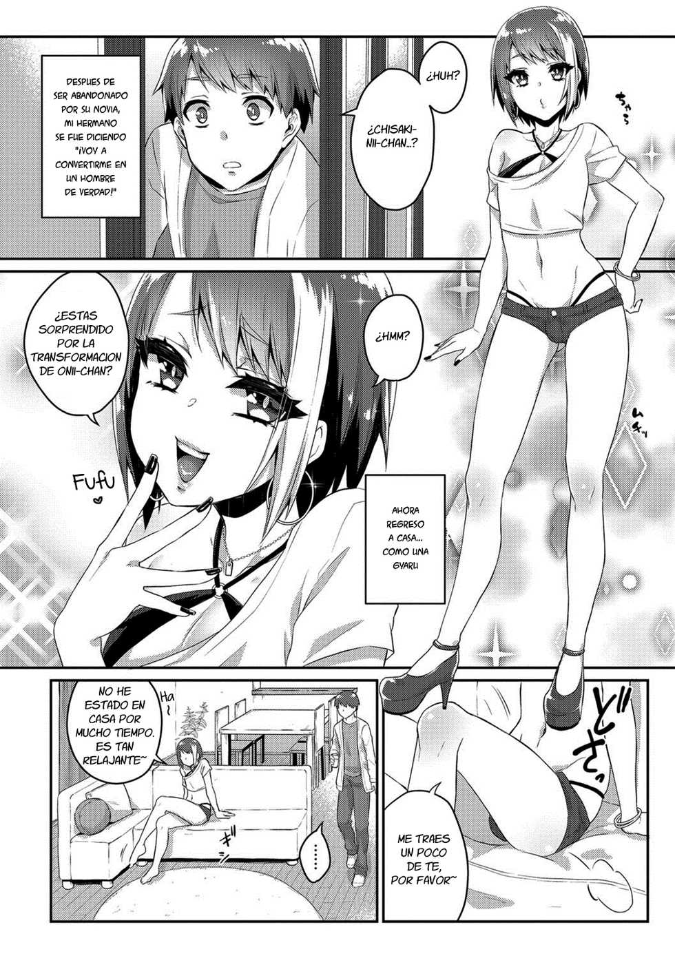 [Binto] Nii-chan wa Bitch Gal (Gekkan Web Otoko no Ko-llection! S Vol. 26) [Spanish] [Fanboo] [Digital] - Page 2