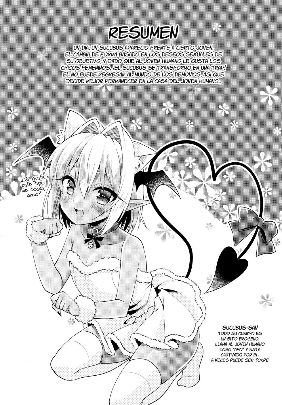 [R*kaffy (Aichi Shiho)] Otokonoko Succubus-san to Amaama Seikatsu [Spanish] [Fanboo] [Digital] - Page 4