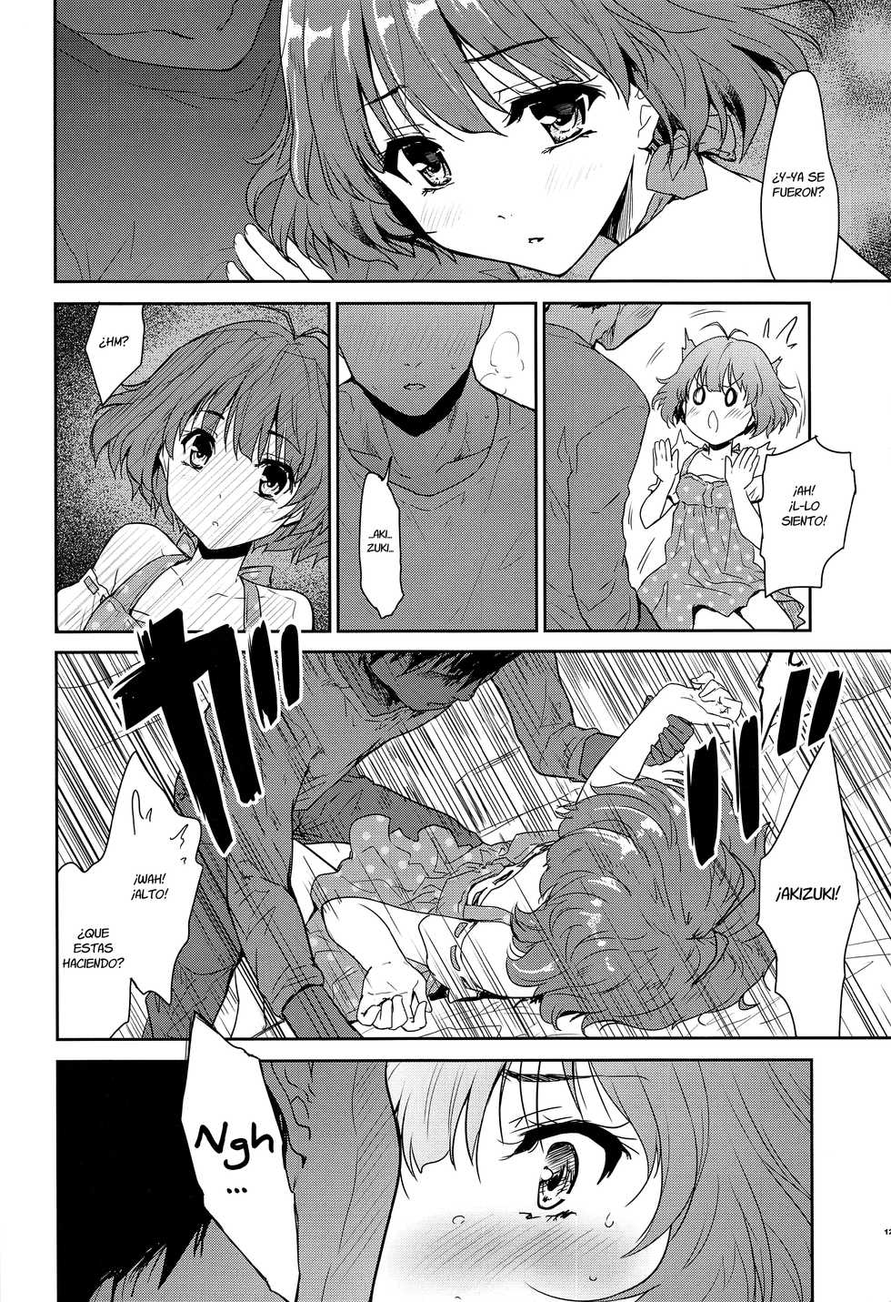 (C91) [Ngmyu (Tohgarashi Hideyu)] Himitsu no Sanshouuo (THE iDOLM@STER) [Spanish] [Fanboo] - Page 12