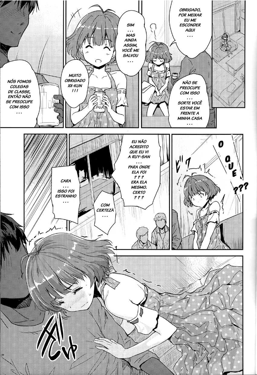 (C91) [Ngmyu (Tohgarashi Hideyu)] Himitsu no Sanshouuo (THE iDOLM@STER) [Portuguese-BR] [LIANEF] - Page 11