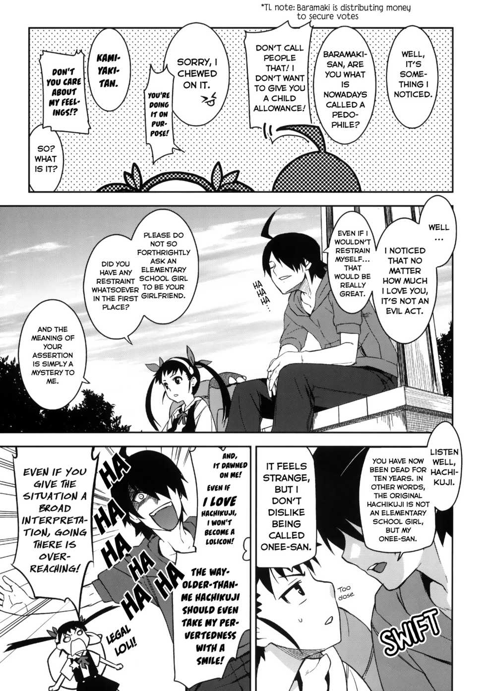 (C77) [Jingai Makyou (Inue Shinsuke)] Mayoi Kondara | Mayoi Roller (Bakemonogatari) [English] [EHCOVE] - Page 6
