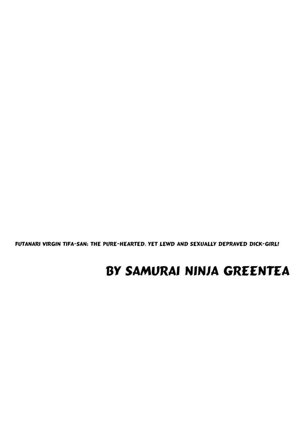 (Futaket 12) [Samurai Ninja GREENTEA] Futanari Doutei Tifa San -Junjou- Inran Mesuchinpo Kairaku Ochi + Paper (Final Fantasy VII) [English] [Manab&] - Page 4