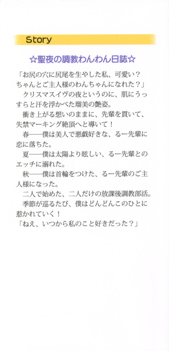 [Aohashi Yutaka, Yanyo] Boku to Ruu Senpai no Houkago Choukyou Nisshi - Kyou mo Watashi o Shitsukenasai! - Page 6