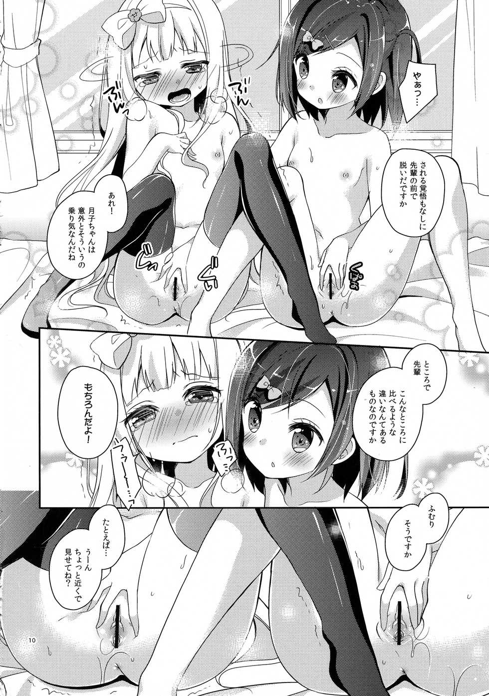 (C84) [Cocoa Holic (Yuizaki Kazuya)] Tsukko-chan to Komame-chan no Shintai o Sumizumi made Shirabe chau Hon (Hentai Ouji to Warawanai Neko) - Page 10