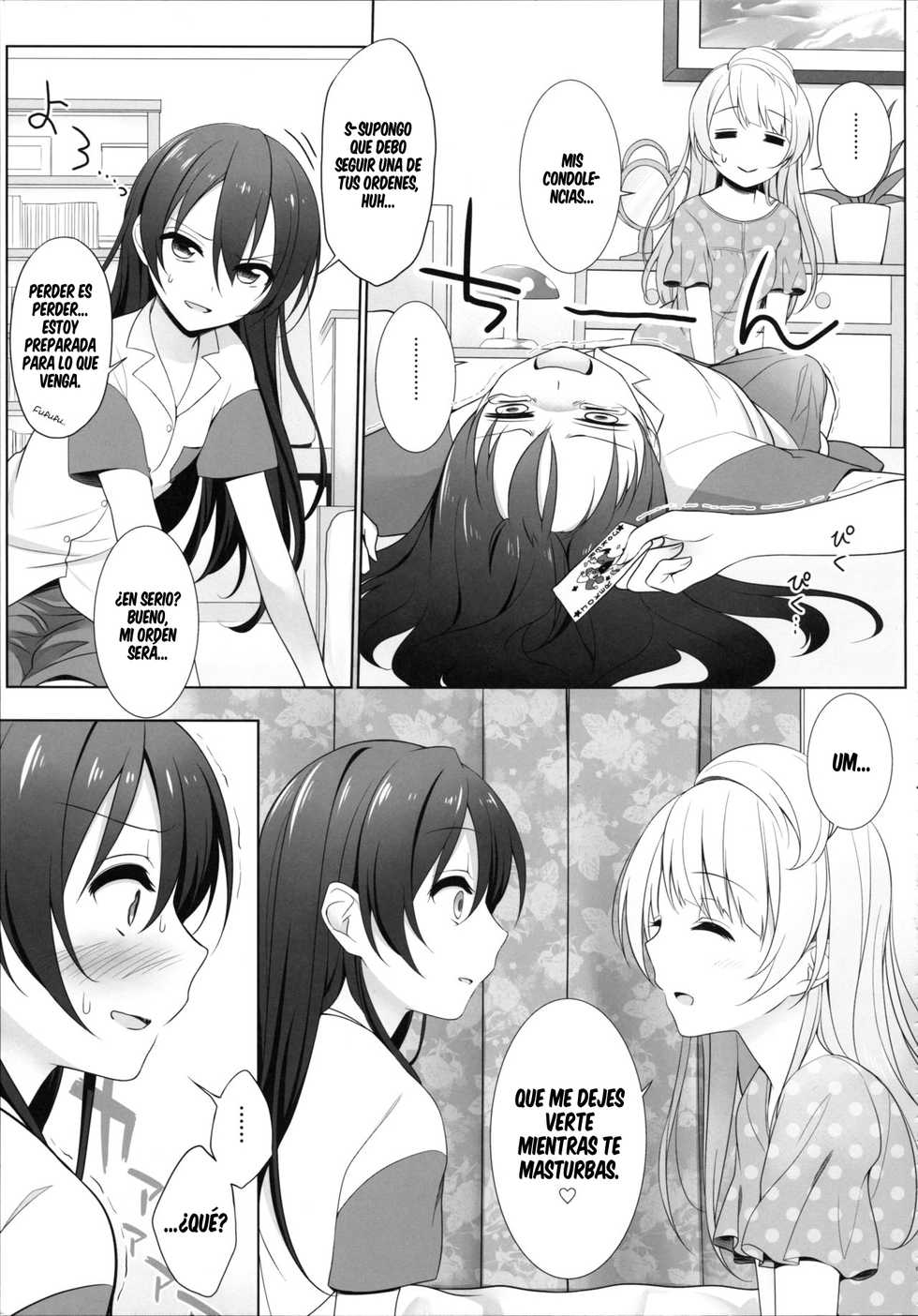 [39xream (Mikuta)] Batsu Game wa Solo Sex  - Sonoda Solo Sex Show  (Love Live!) [Spanish] [cywdt.group] [2015-09-20] - Page 6