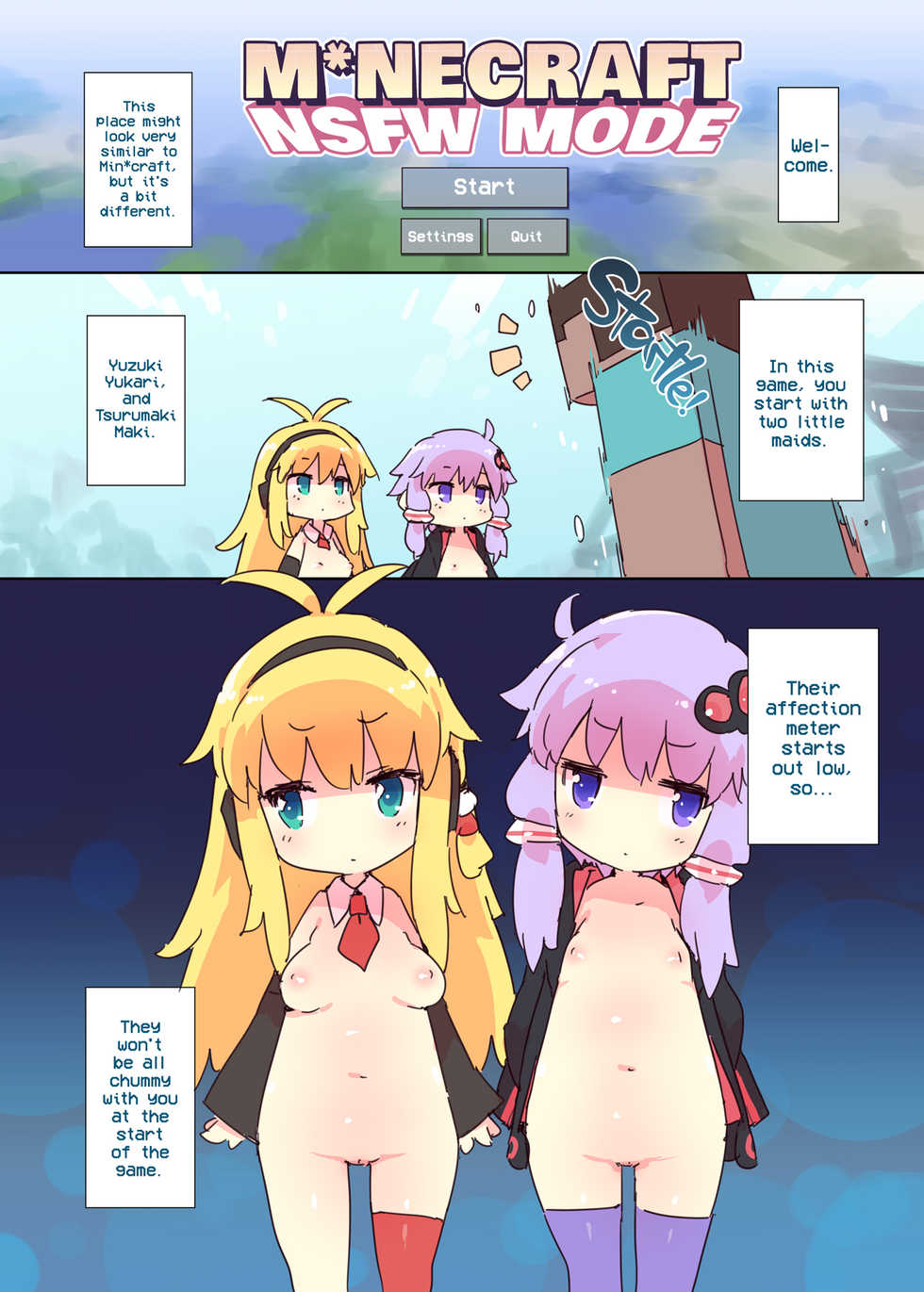 [Dr.VERMILION (Petenshi)] Ecchi na Minecraft Goannai Bon | M*NECRAFT NSFW MODE (VOICEROID, Minecraft) [English] [2d-market.com] [Decensored] [Digital] - Page 2