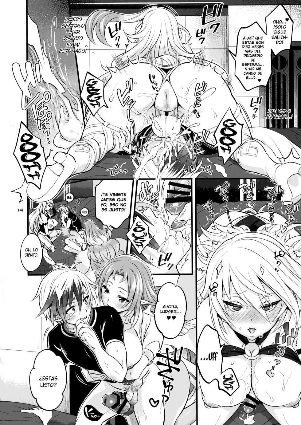 (C93) [Temparing (Tokimachi Eisei)] Futanari Seirei Shimai ni Shieki Sarechau!? (Tales of Xillia 2) [Spanish] [ElMoeDela8] - Page 14
