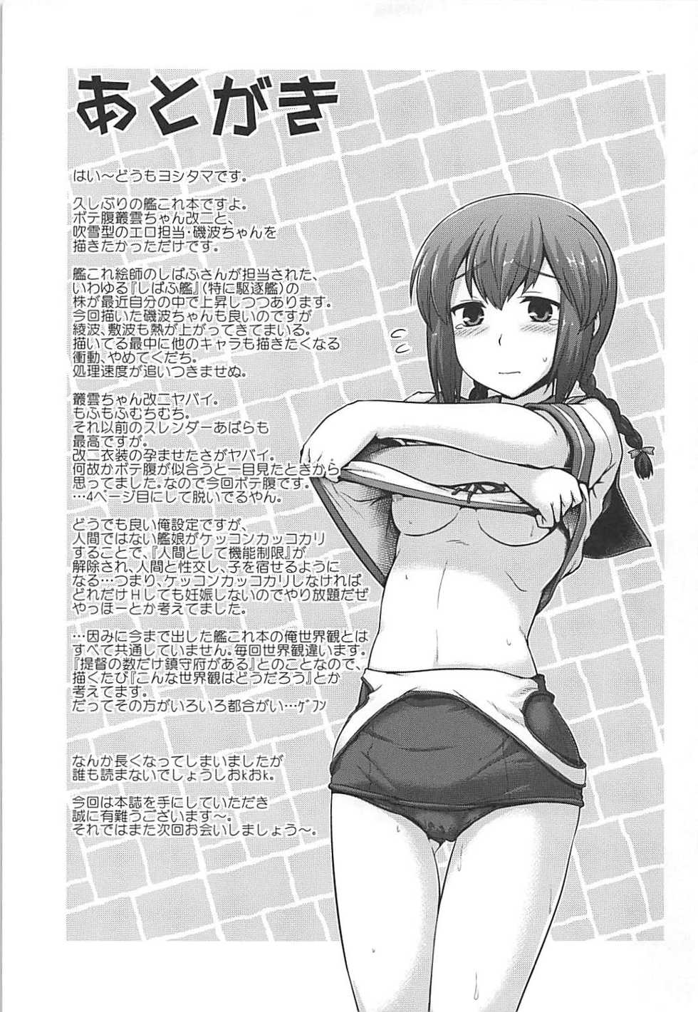 (C88) [CUNICULUS (Yositama)] A, Hai. Ano... Ganbarimasu! (Kantai Collection -KanColle-) - Page 24