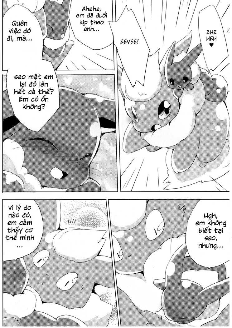 (Kemoket) [Kemono no Koshikake (Azuma Minatu)] Buu-chan ga Onnanoko ni Dokidoki Suru Hon. | Book Where Flareon Gets Excited By Girls. (Pokémon) [Vietnamese Tiếng Việt] - Page 10