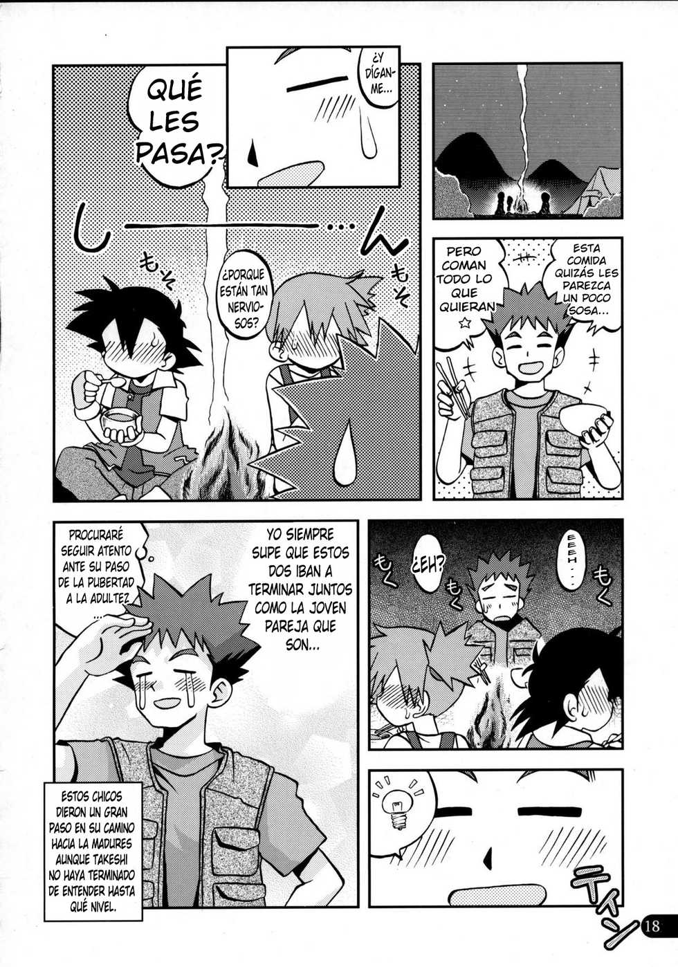 (C78) [Ukkaridou (Inari Satsuki, Shimazu Isami)] Wasurenai yo Kimi to no Episode (Pokemon) (Spanish) [kalock] - Page 15