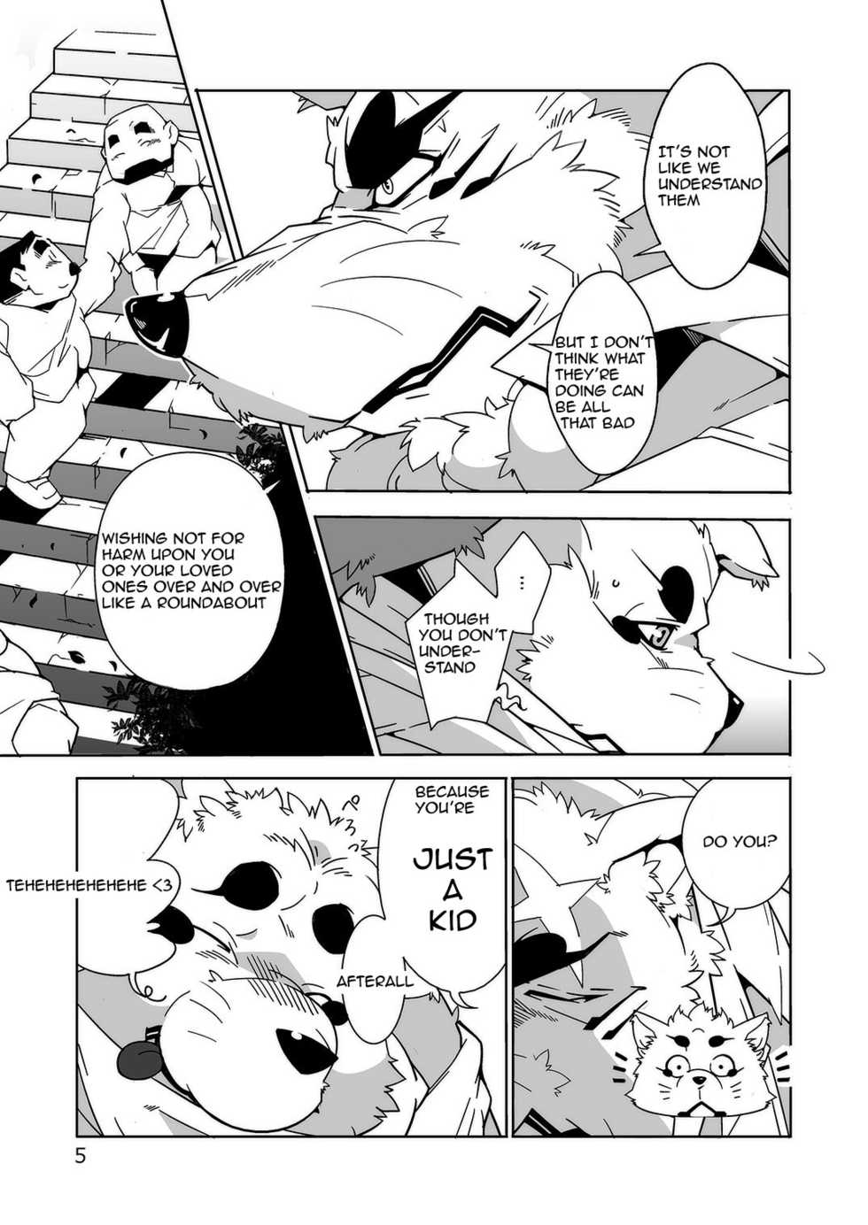 (Fur-st 7) [Deresuke Syuppan (Heppoko Taro)] Oinari-sama Washoui | Glory of the Fox God (Gingitsune) [English] - Page 4