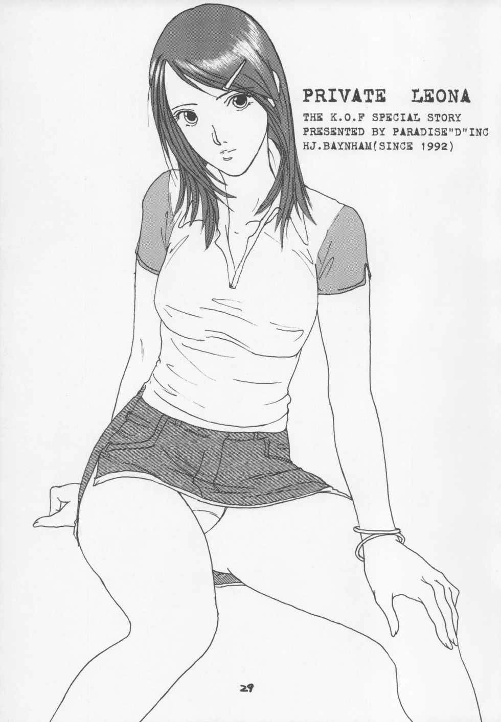 (C60) [PARADISE"D" PRODUCTS (HJB)] HJ.BAYNHAM Kikan PD Sairokushuu (Dead or Alive, King of Fighters) - Page 28