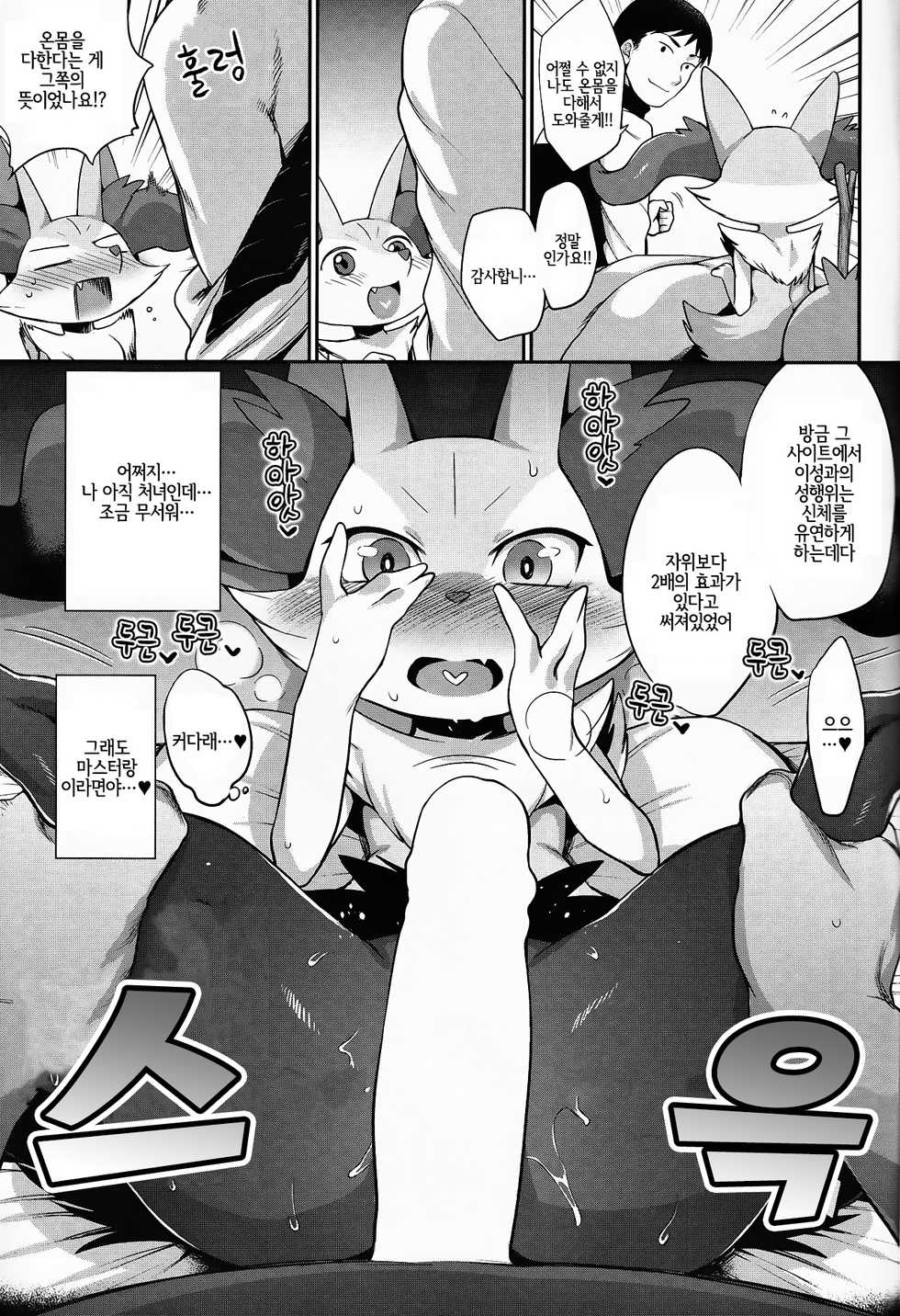 (Shinshun Kemoket) [Mizone Doubutsuen (Mizone)] Doryokuchi Ecchi 252 (Pokémon) [Korean] [LWND] [Decensored] - Page 6