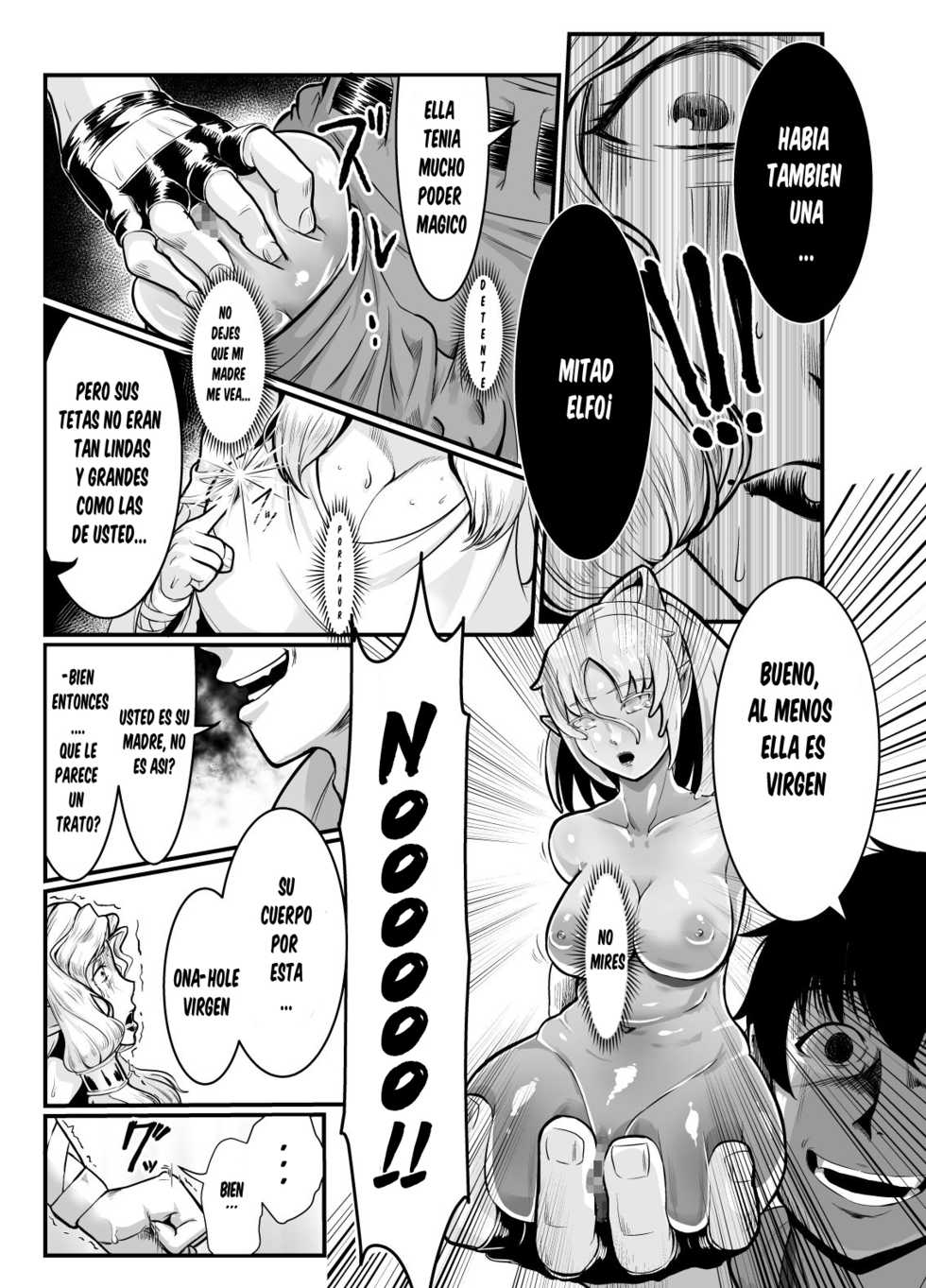 [Mumyoukutsu (Mou)] Isekai ni Shoukan sareta Ore ga Kourusai Elf Oyako o Onahoka shite Yaru Ken [Spanish] [cywdt.group] [Digital] - Page 6